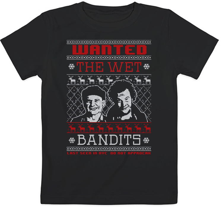 

Детская футболка "Home Alone - Wanted The Wet Bandits" (чёрная) 12-13 152