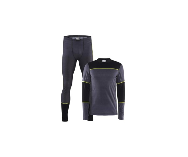 

Термобелье CRAFT Baselayer Set M ц:grey melange/black (арт.1234950001)
