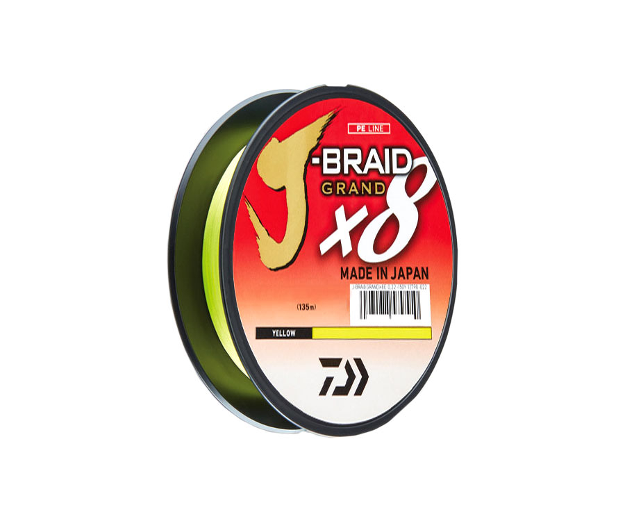

Шнур Daiwa Grand J-Braid x8 Yellow 135м 0.10мм (арт.383812790-010)