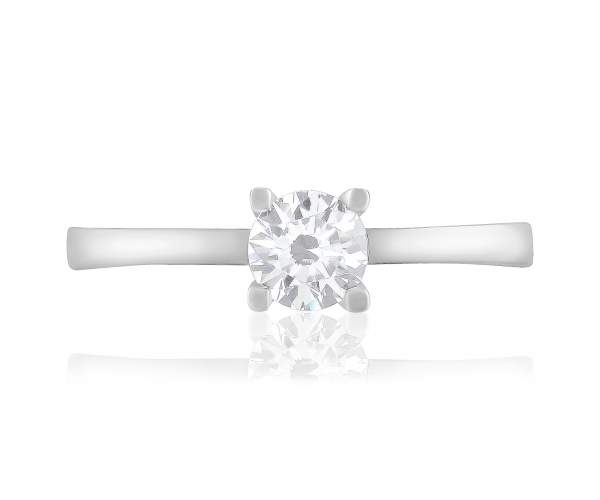 

Кольцо КД4218/1SW с камнем SWAROVSKI Zirconia, белое золото, 16 размер