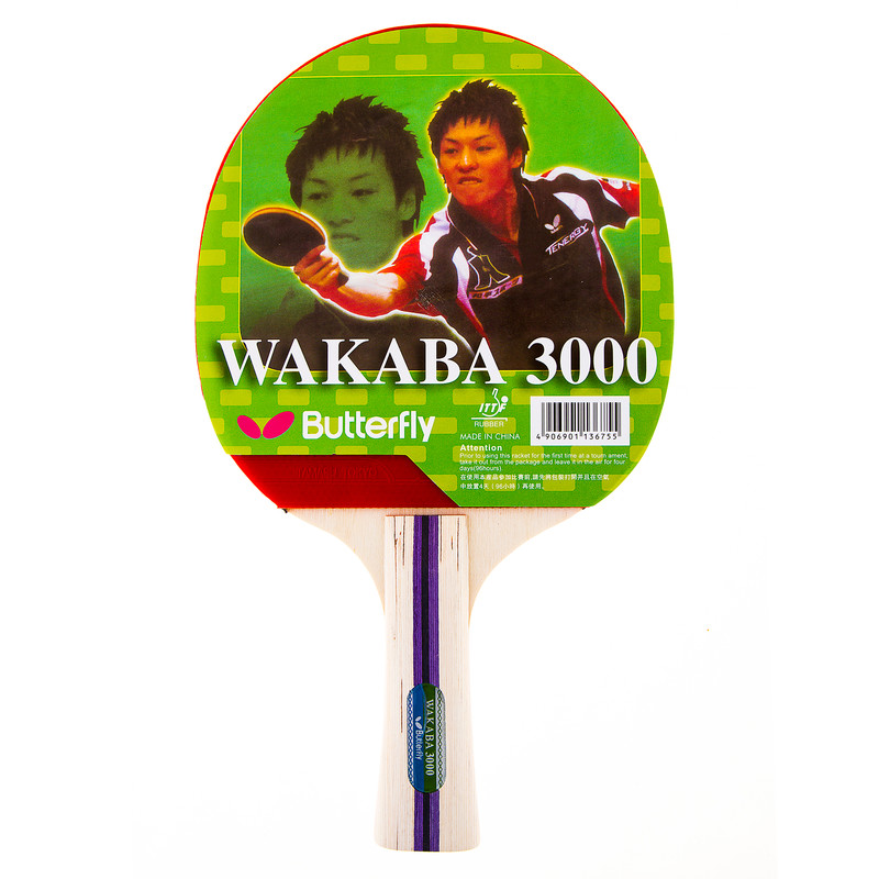 

Ракетка для настольного тенниса Butterfly Wakaba 3000, код: W-3000