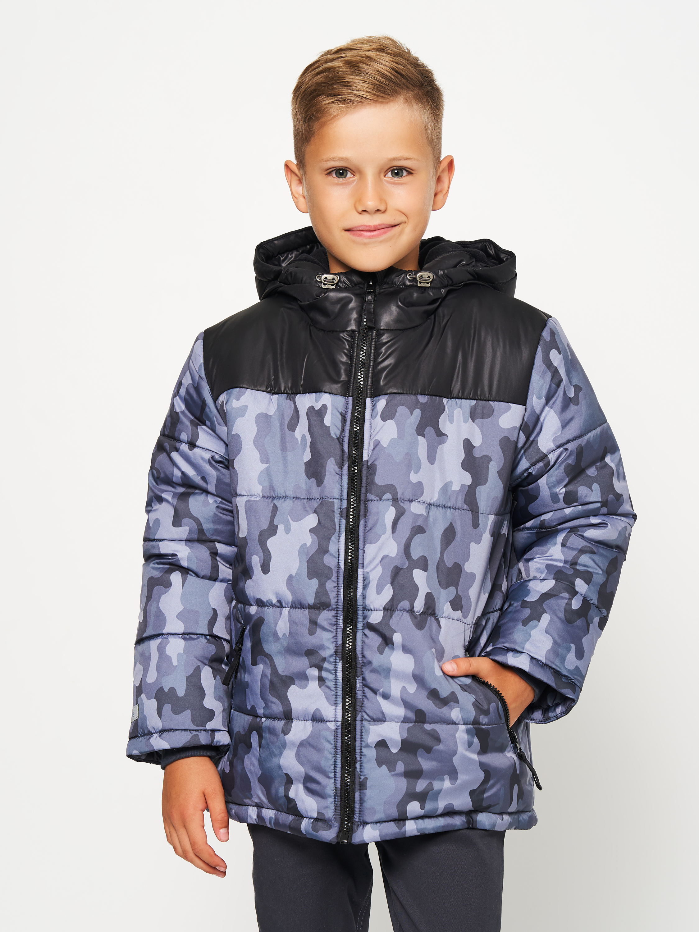 Акция на Підліткова зимова куртка для хлопчика Бембі КТ295-XY1 140 см от Rozetka