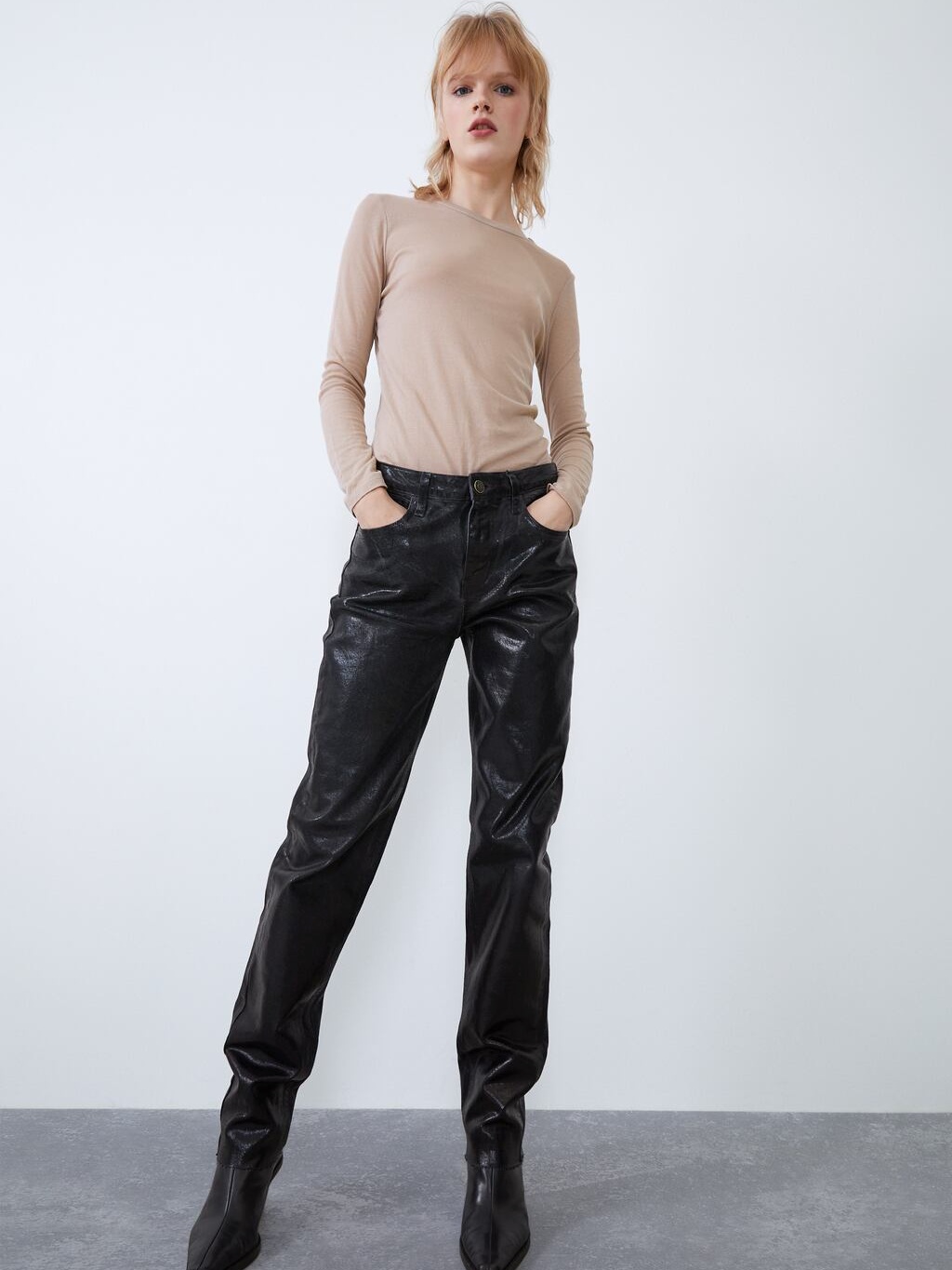 

Лонгслив Zara 0264/311/706 S Бежевый