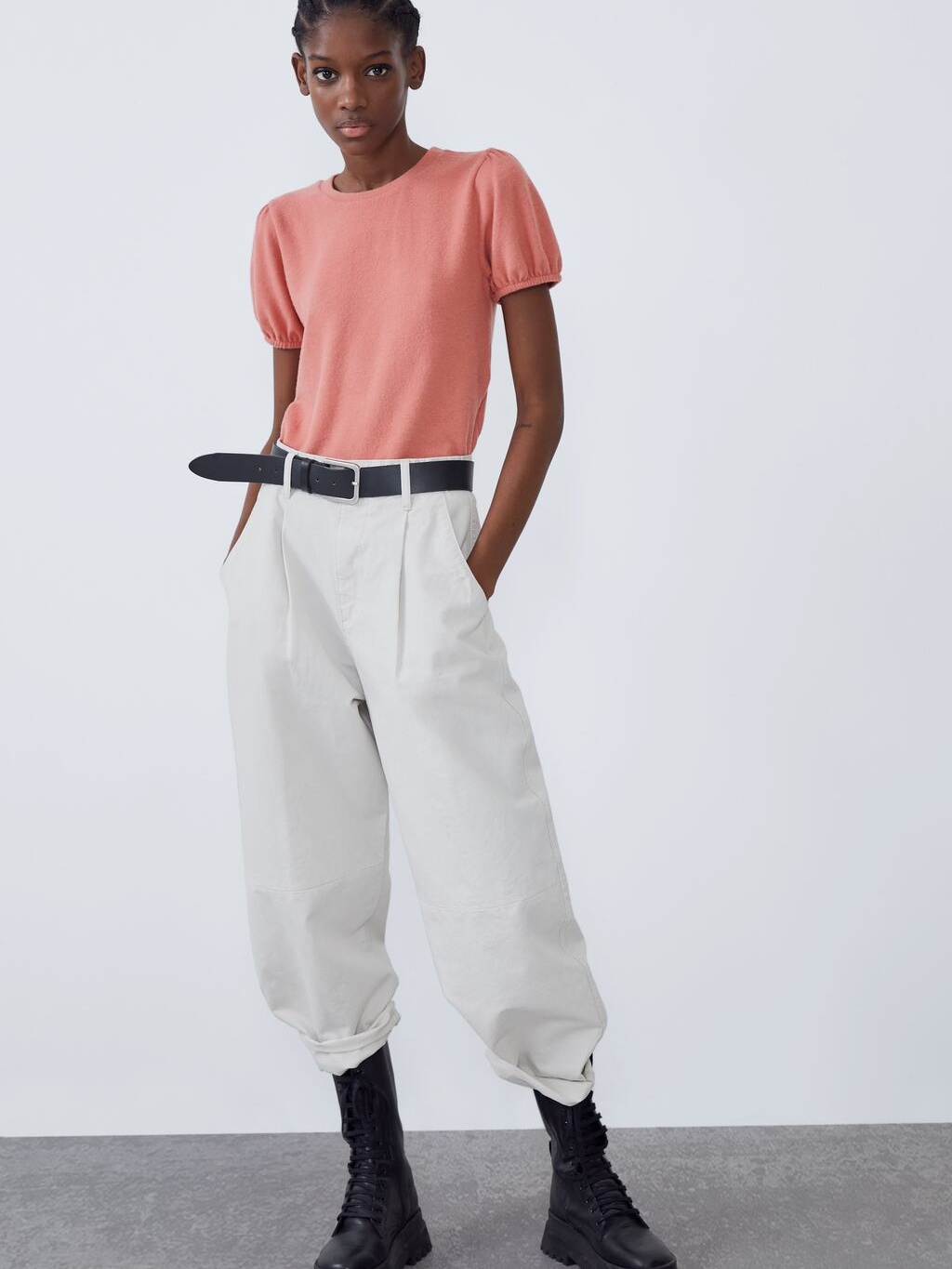 

Футболка Zara 5039/918/620 S Персиковая