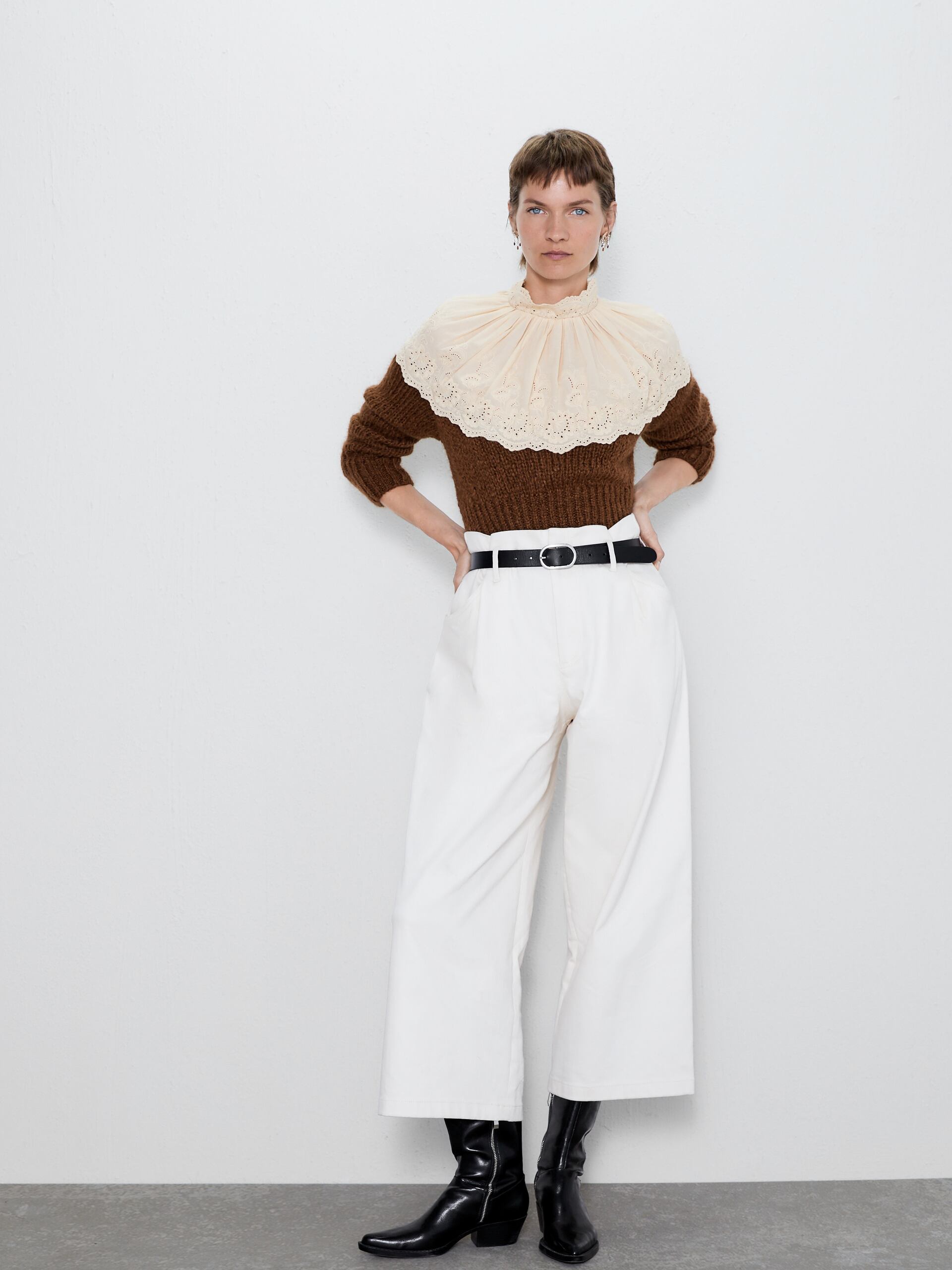 

Брюки Zara 3279/243/712  Молочные, Брюки Zara 3279/243/712 M Молочные