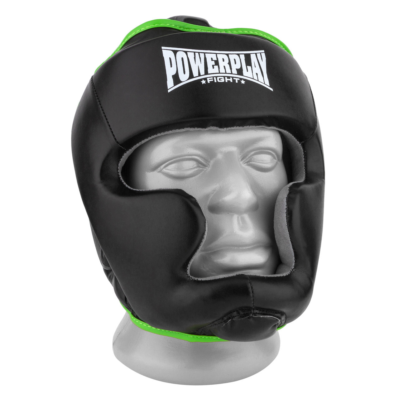 

Боксерський шолом PowerPlay тренувальний 3068 PU Amara M Чорно-зелений (SKL24-144822)