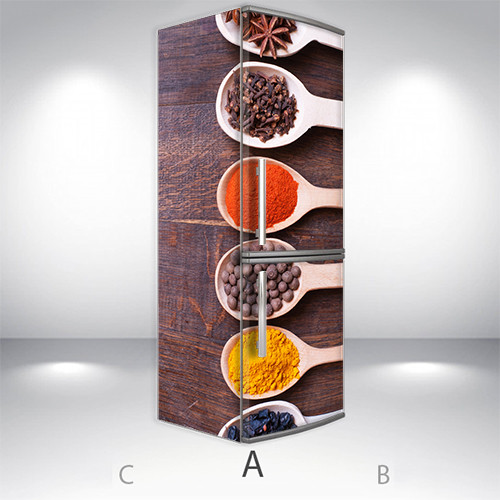 

Оформление холодильника, Магнит, 180 х 60 см, Лицевая+Левая(А) (holSM2_ed11472 Еда)