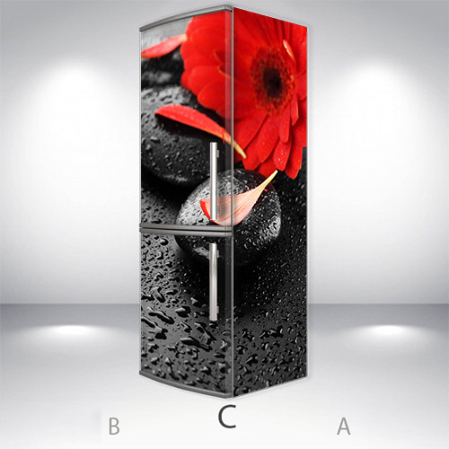 

Наклейки на холодильник 3d, Самоклейка, 180 х 65 см, Лицевая+Правая(C) (holSS1_fl13102 Цветы-2-С)