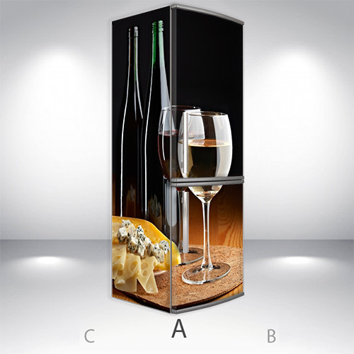 

Наклейки на холодильник 3d, Самоклейка, 200 х 65 см, Лицевая+Левая(А) (holSS1_ed10276 Еда-4)