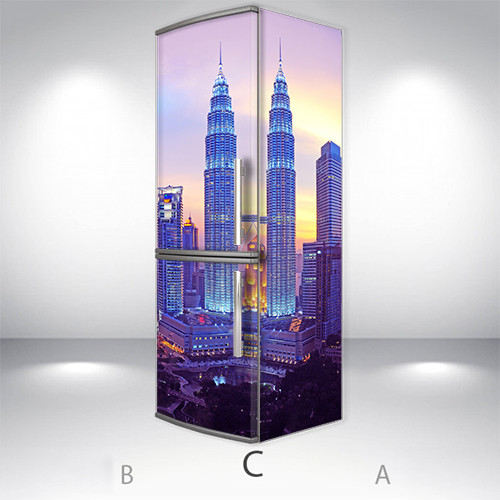 

Наклейки на холодильник 3d, Самоклейка, 200 х 65 см, Лицевая+Правая(C) (holSS1_ar10337 Архит.-4-С)