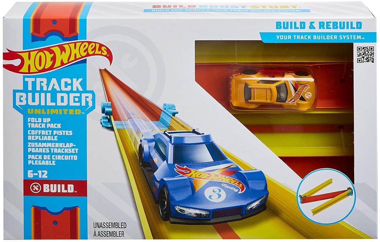 

Автотрек Hot Wheels Подъемы и Спуски Хот Вилс Track Builder Fold Up Track Pack Original