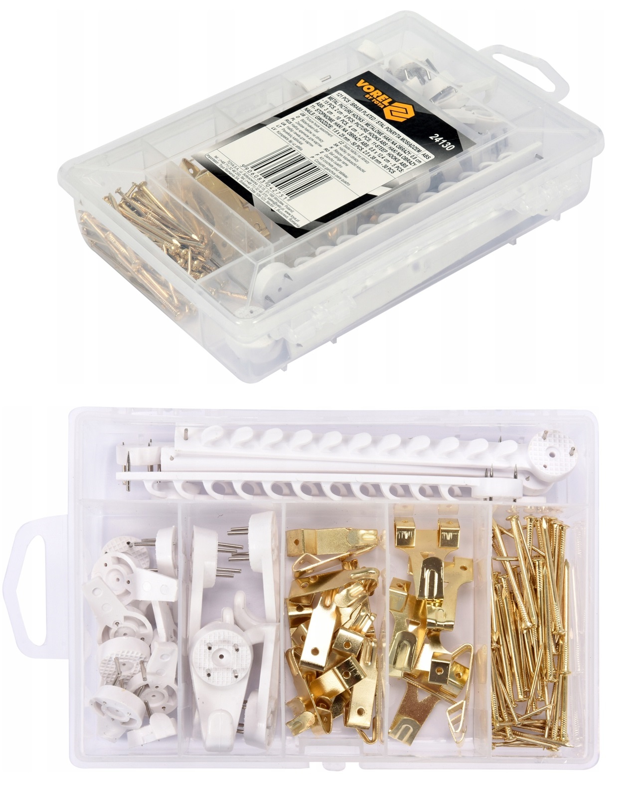 Крепления Для Картин Без Сверления Набор 121 шт VOREL (24130) – фото ...