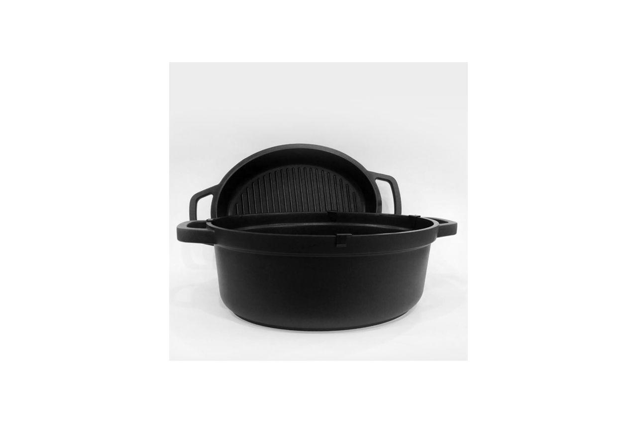 

Кастрюля антипригарная Maestro 260 мм x 4,5 л с крышкой-сковородкой (MR-4126)