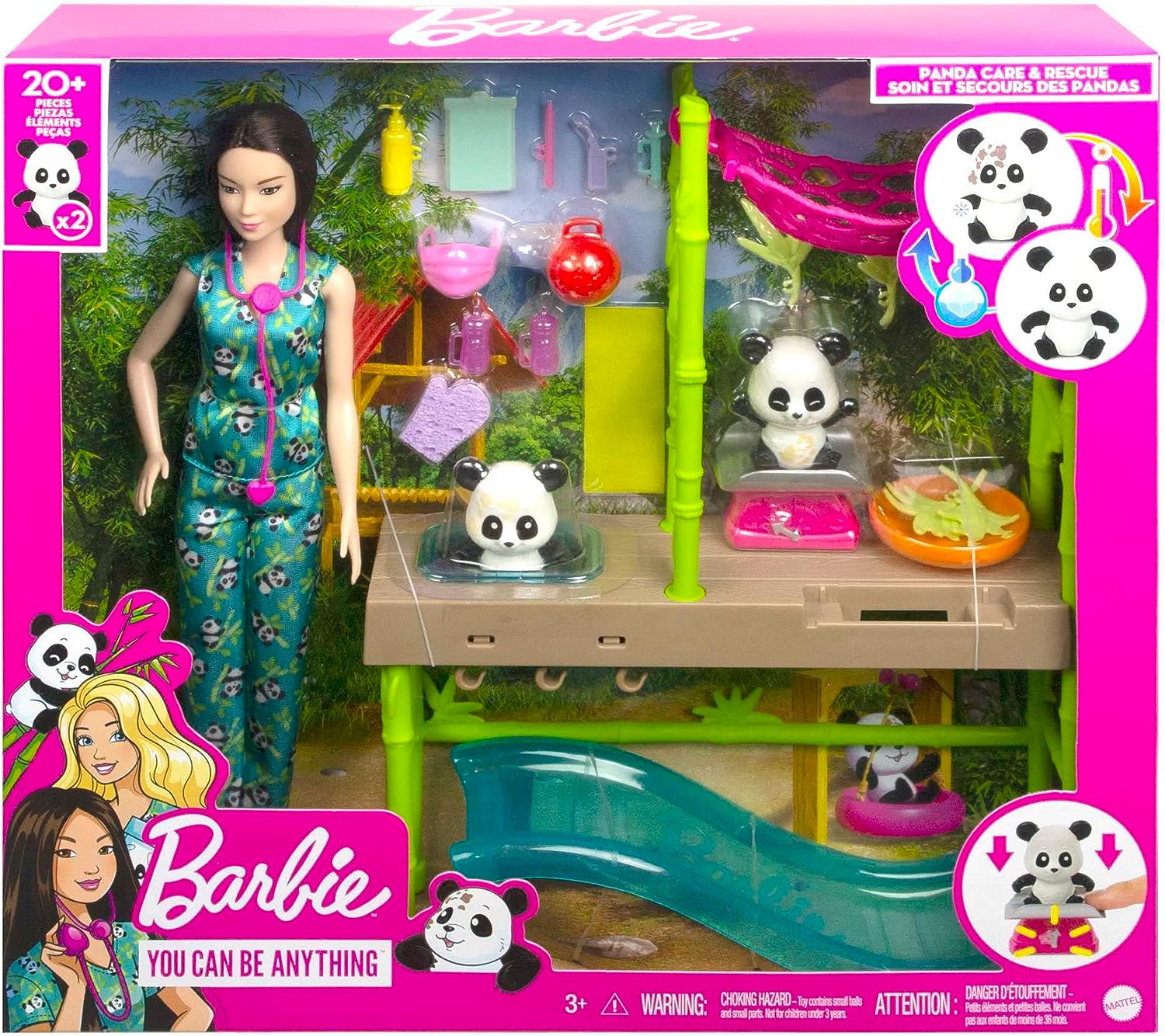 Игровой набор с куклой Барби Ветеринар Уход за пандами Barbie Baby Panda  Careers and Rescue Playset (HKT77) – фото, отзывы, характеристики в  интернет-магазине ROZETKA от продавца: Вuy here | Купить в Украине: