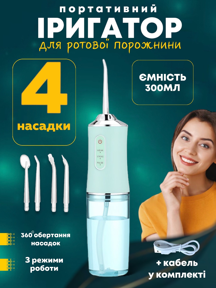 Ирригатор для зубов и полости рта портативный иригатор Art Planet ...