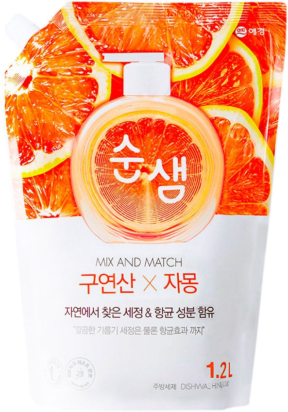 Средство для мытья посуды Aekyung Soonsaem Citric Acid Grapefruit
