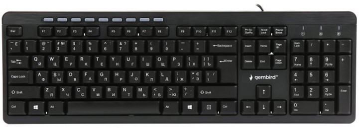 

Клавиатура проводная Gembird KB-UM-106-UA USB (EN/RU/UA) (871630923477)