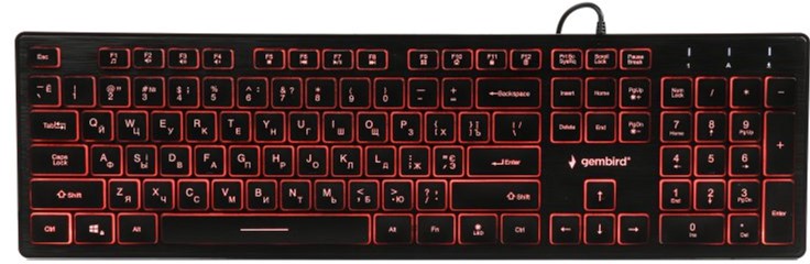 

Клавиатура проводная Gembird KB-UML3-01-UA USB (EN/RU/UA) (8716309923491)