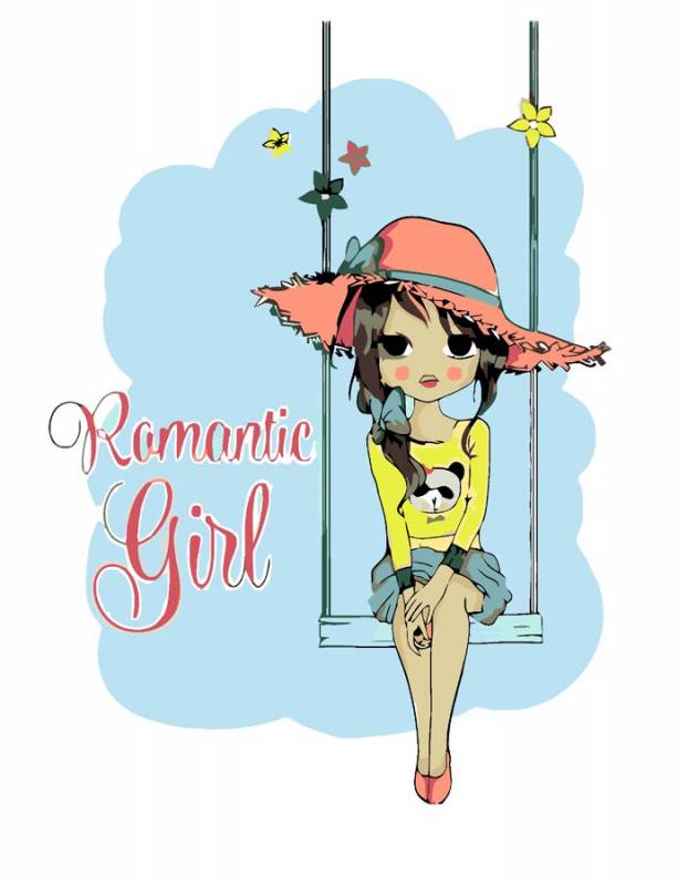 

Набор для творчества Rosa Start акриловая живопись по номерам Romantic girl 35 х 45 см (4823098514633)