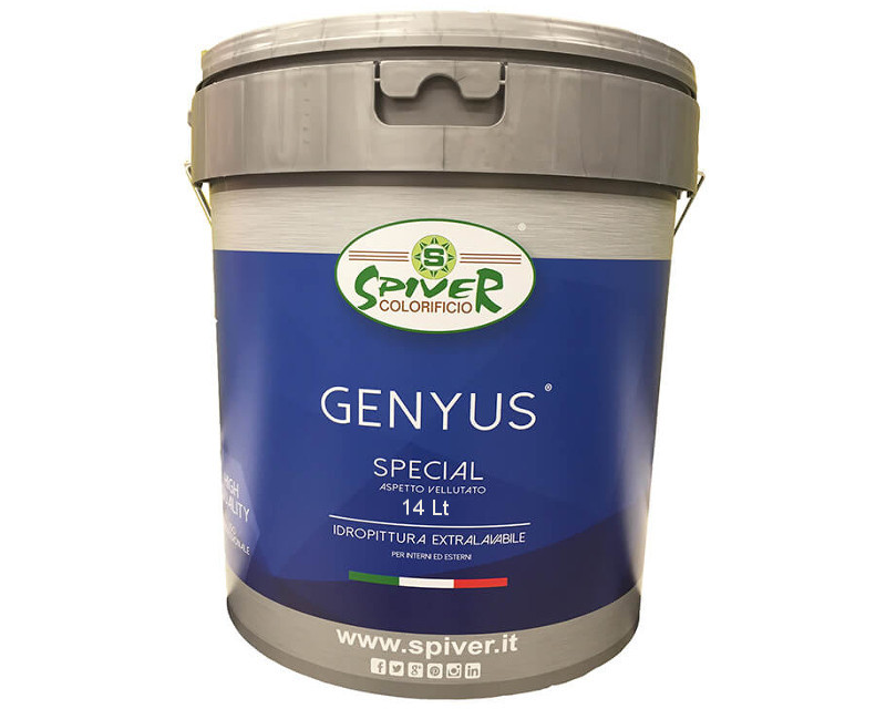 

Краска акриловая SPIVER GENYUS SPECIAL интерьерная белая 14л