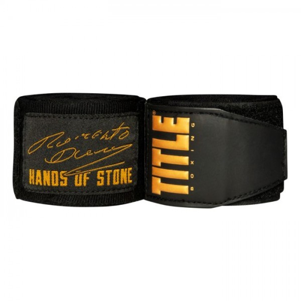 

Бинты боксерские эластичные TITLE Boxing Roberto Duran 4,5м Черные