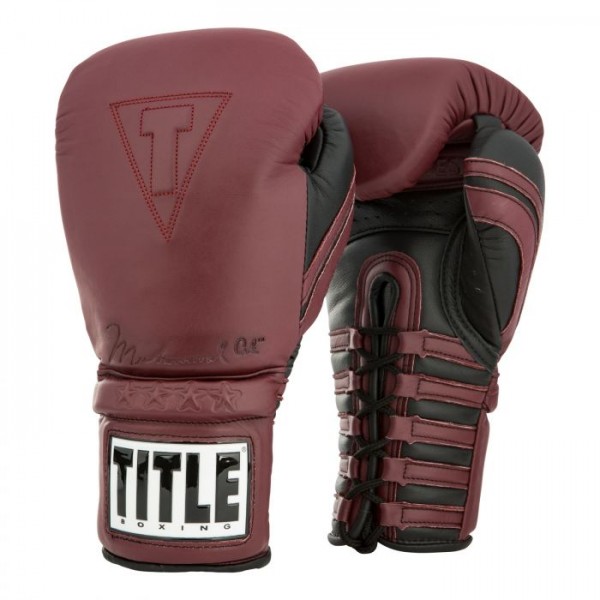

Боксерские перчатки TITLE Ali Authentic Leather Lace Training (16oz) Коричневые