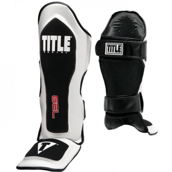 

Защита голени и стопы (Щитки) TITLE GEL Elite Pro Shin & Instep Guards (M) Белая с черным