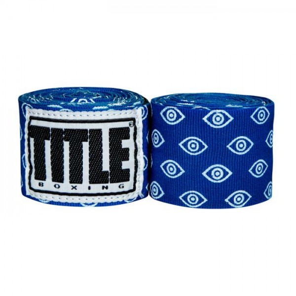 

Бинты боксерские эластичные TITLE Boxing Print Mexican Evil Eye 4.5м