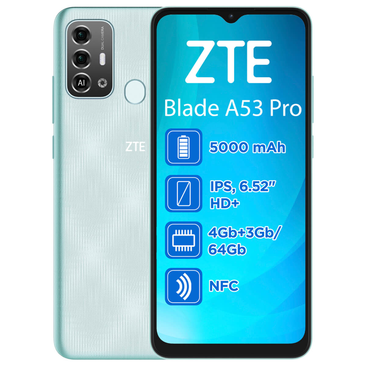 Смартфон ZTE Blade A53 Pro 4/64GB Dual Sim Green – фото, отзывы,  характеристики в интернет-магазине ROZETKA от продавца: WOWS | Купить в  Украине: Киеве, Харькове, Днепре, Одессе, Запорожье, Львове