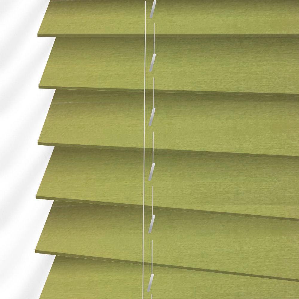 

Жалюзи деревянные горизонтальные 40x160 cм 50 мм зеленый Sundeco