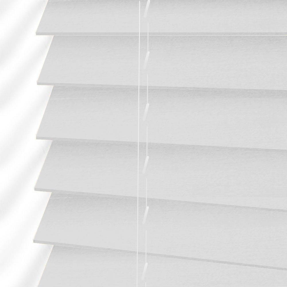 

Жалюзи деревянные горизонтальные 70x160 cм 50 мм белый Sundeco