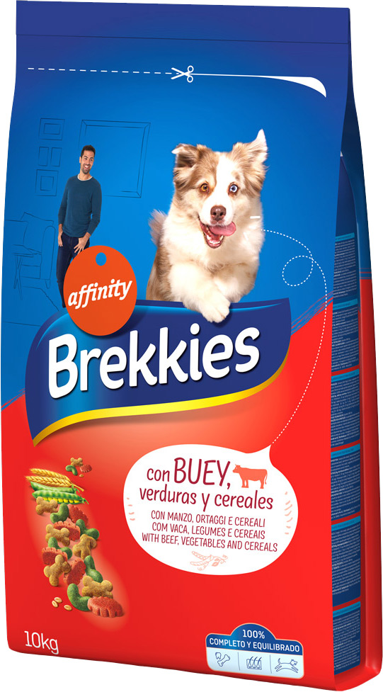 

Сухой корм Brekkies Dog Beef для собак всех пород с говядиной 10 кг