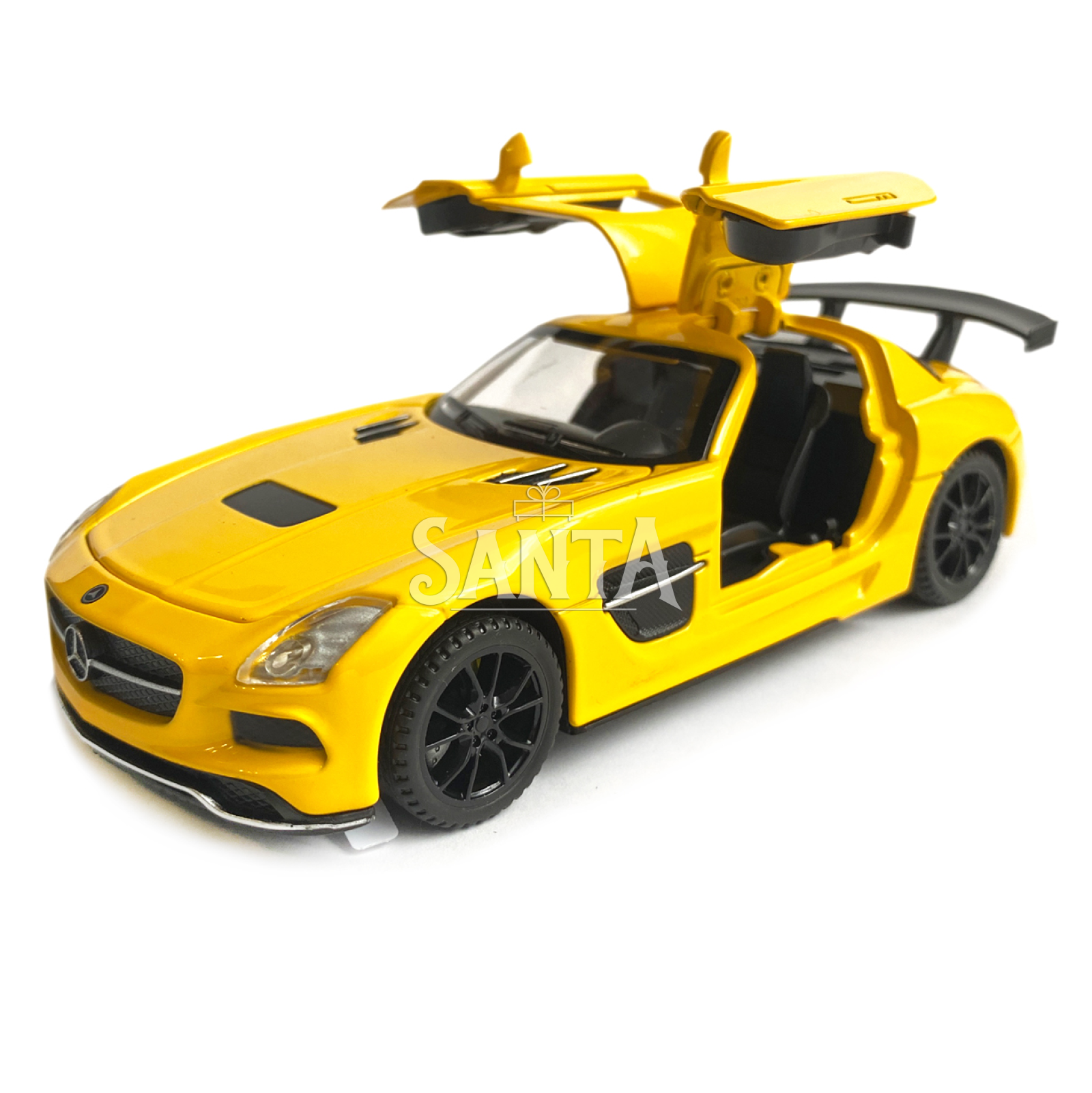 Игрушечная машинка металлическая Mercedes-AMG GT Black Series АвтоЭксперт,  желтая, звук, свет, инерция, откр. двери, капот, багажник, 15*6*5 см  (87036) – фото, отзывы, характеристики в интернет-магазине ROZETKA от  продавца: Santa | Купить в