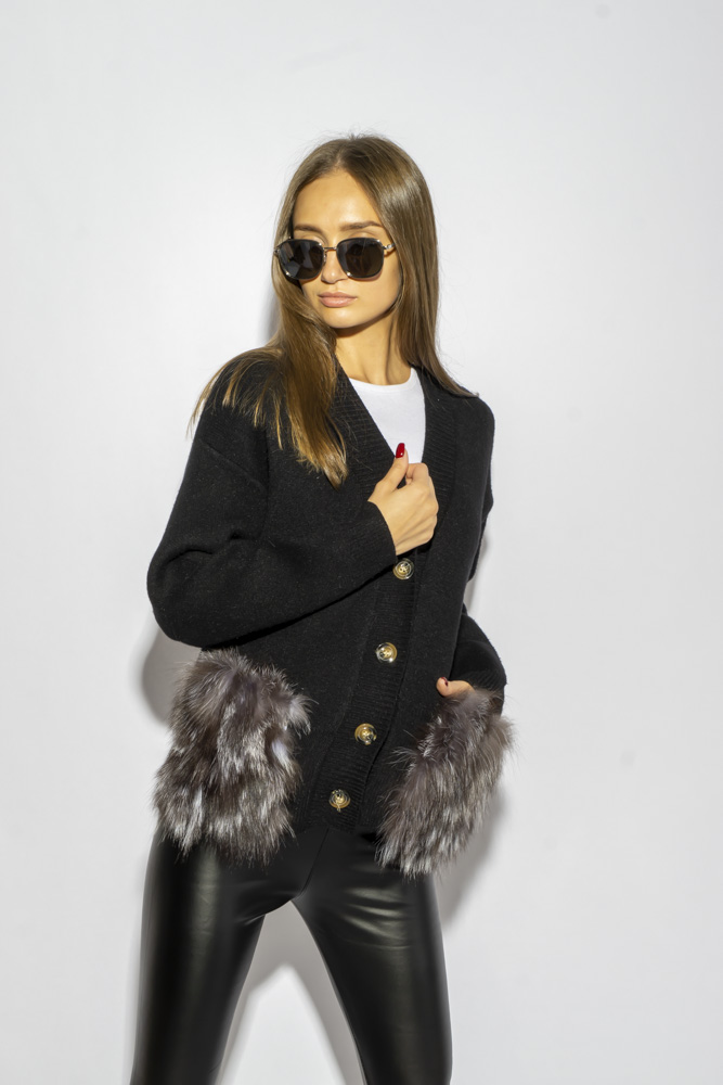 

Кофта на пуговицах Time of Style 120PFA050248 S-M Черный