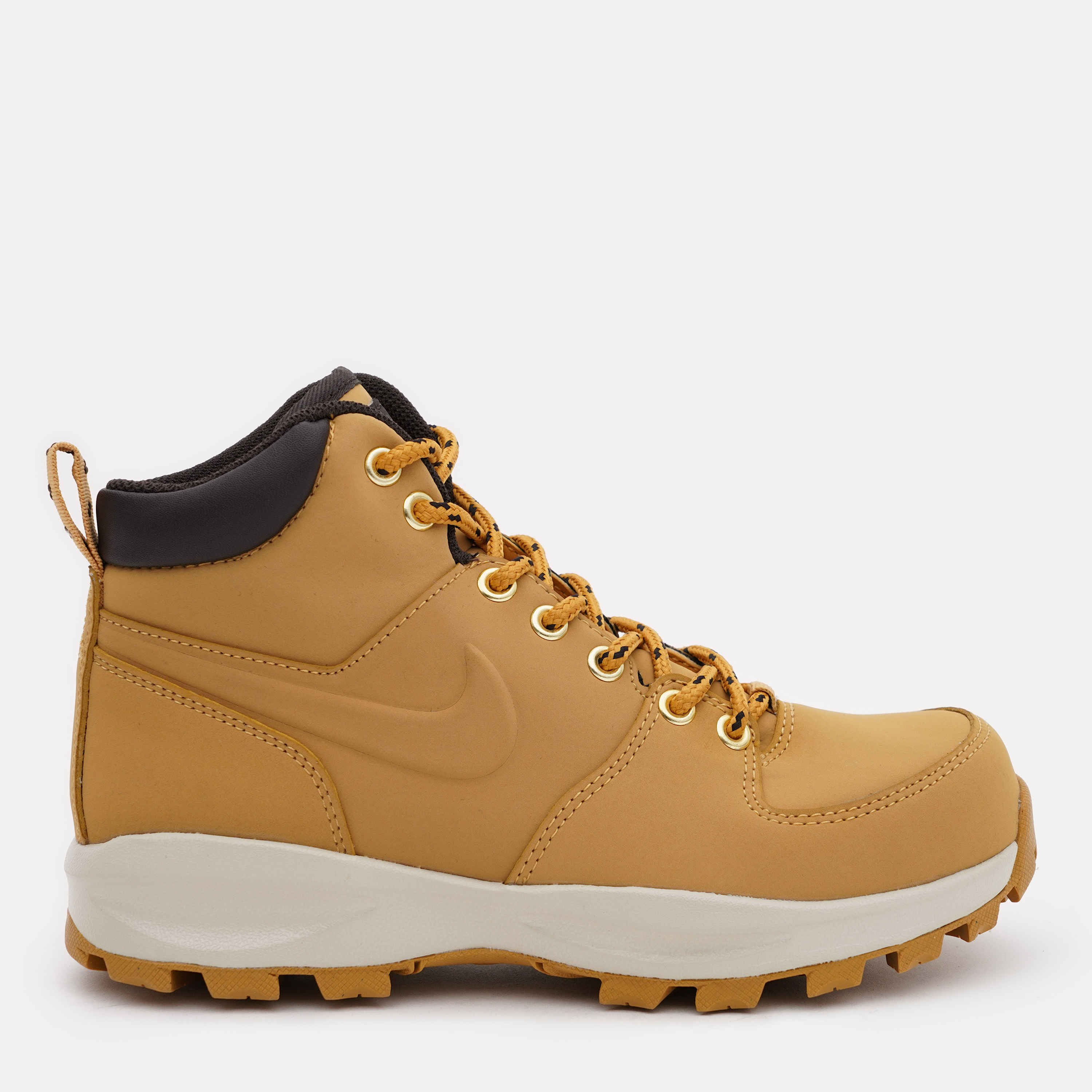 Акция на Підліткові черевики для хлопчика Nike Manoa Leather 454350-700 38.5 (6Y) Haystack/Haystack-Velvet Brown от Rozetka