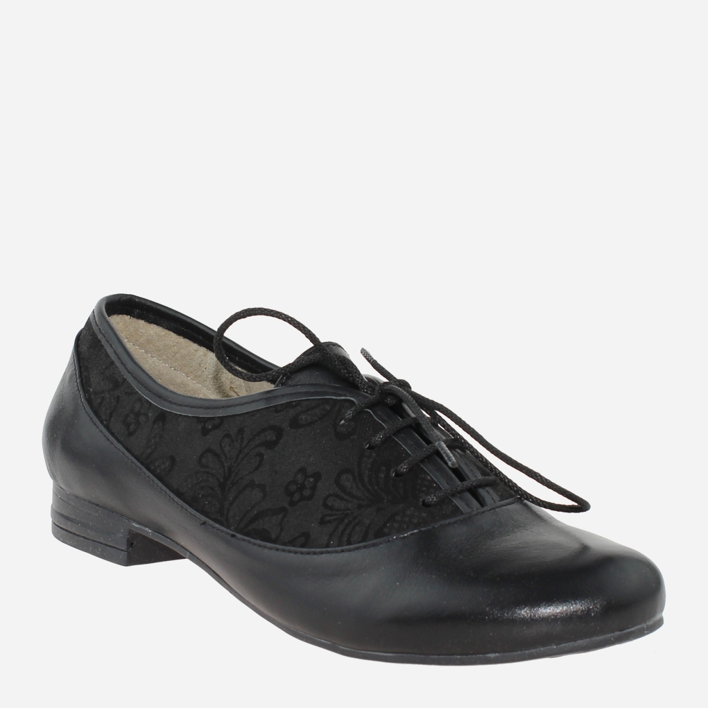 Акція на Жіночі туфлі зі шкіри Classic Style R205 36 (23 см) Чорні від Rozetka