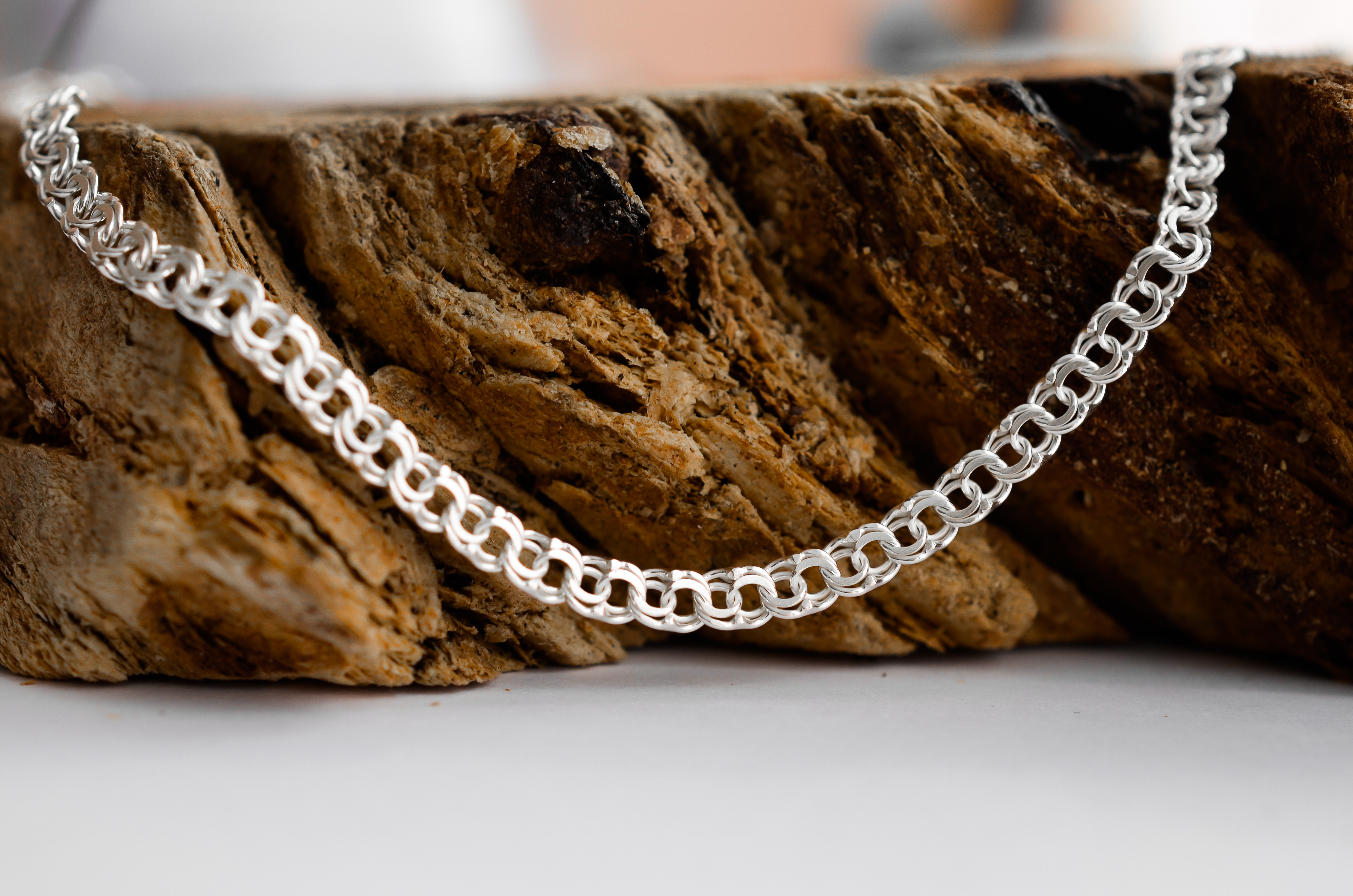 

Серебряная цепочка Meridian 925 пробы плоский бисмарк 60 размер 25003/1600