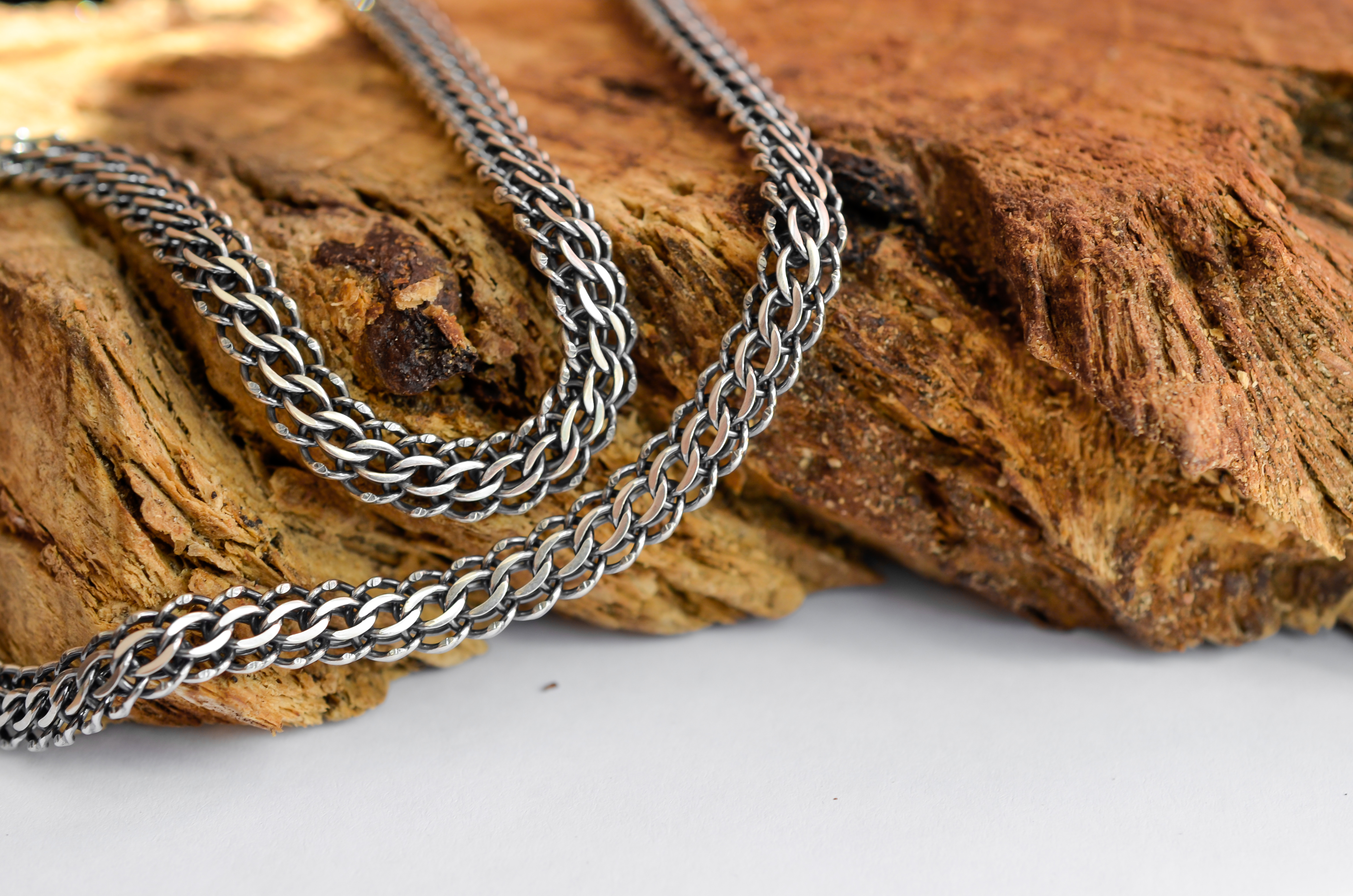 

Серебряная цепочка Meridian 925 пробы плетение "Венеция" в чернении 45 размер 25104450