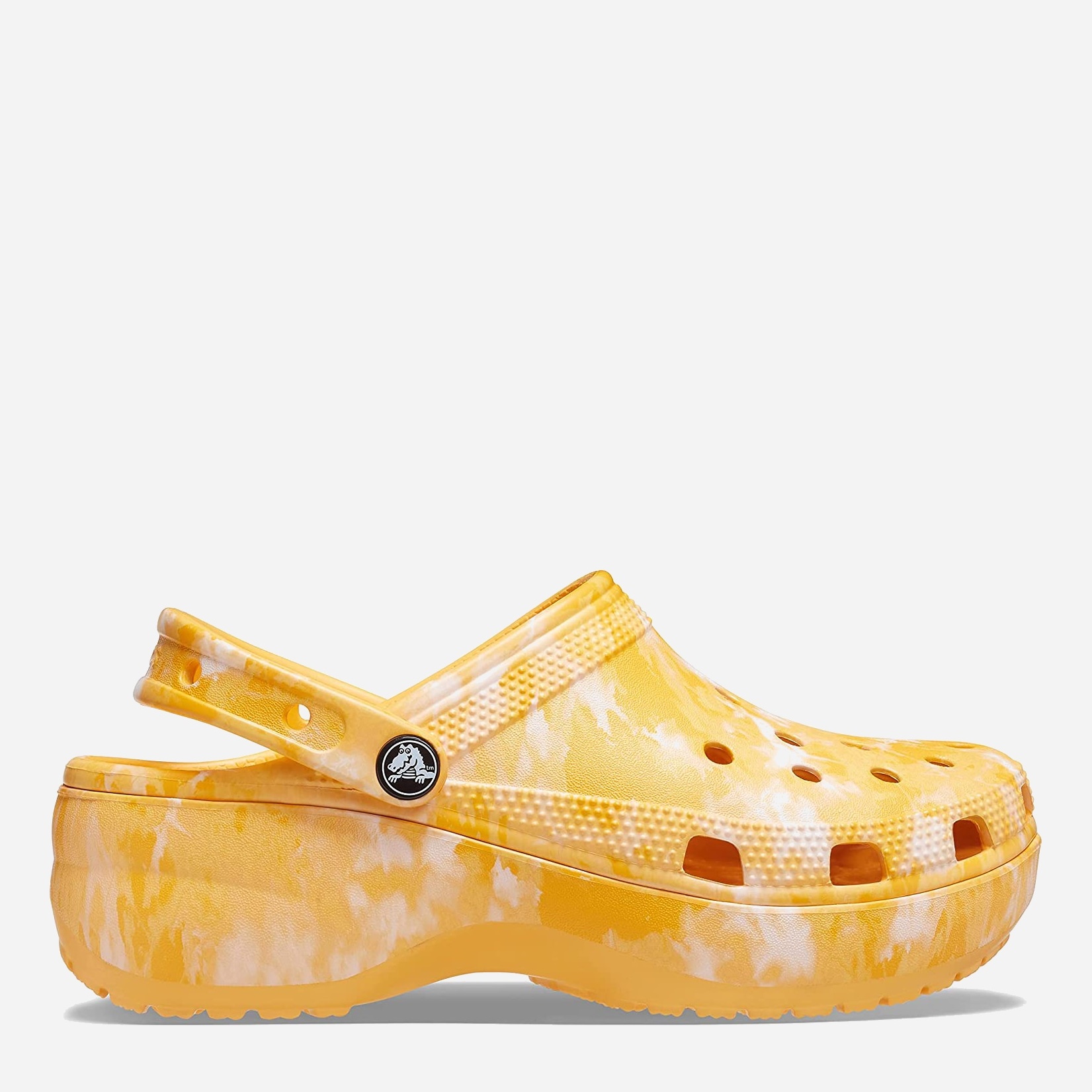 Акція на Жіночі крокси Crocs Classic Platform Graphic Clgw 207239-837-M8 41-42 26 см Помаранчеві від Rozetka