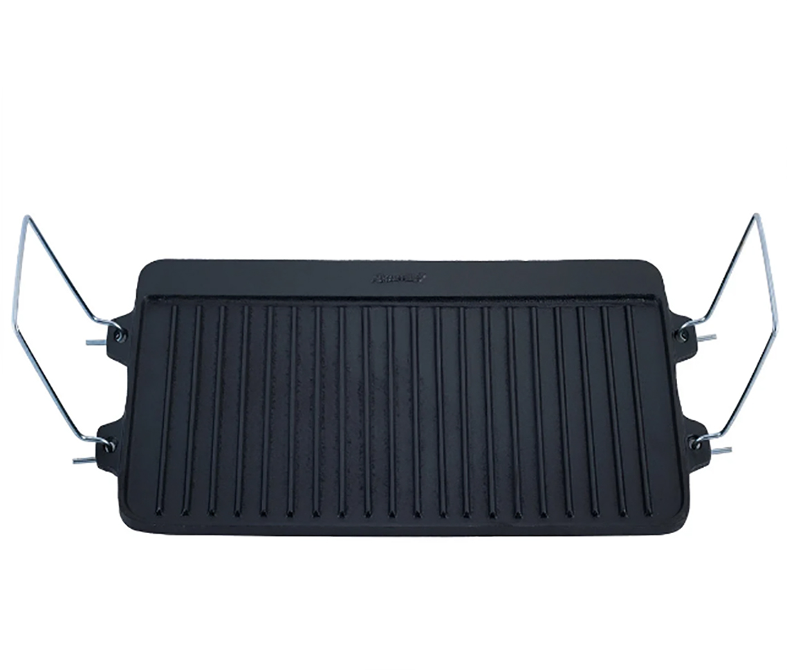 

Плита для гриля двухсторонняя чугунная 40 см*25 см Kamille KM-4816V