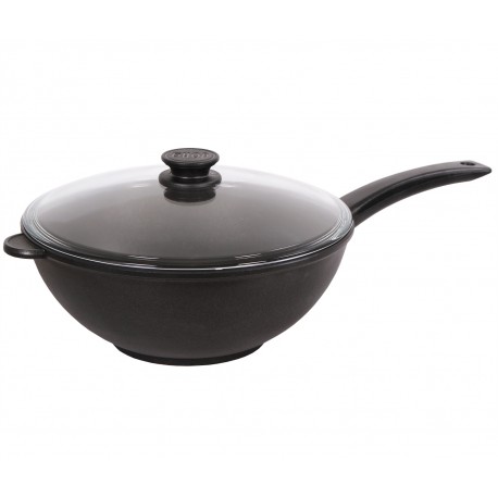 

Сковорода WOK из алюминия с крышкой 30 см Биол 3002PC