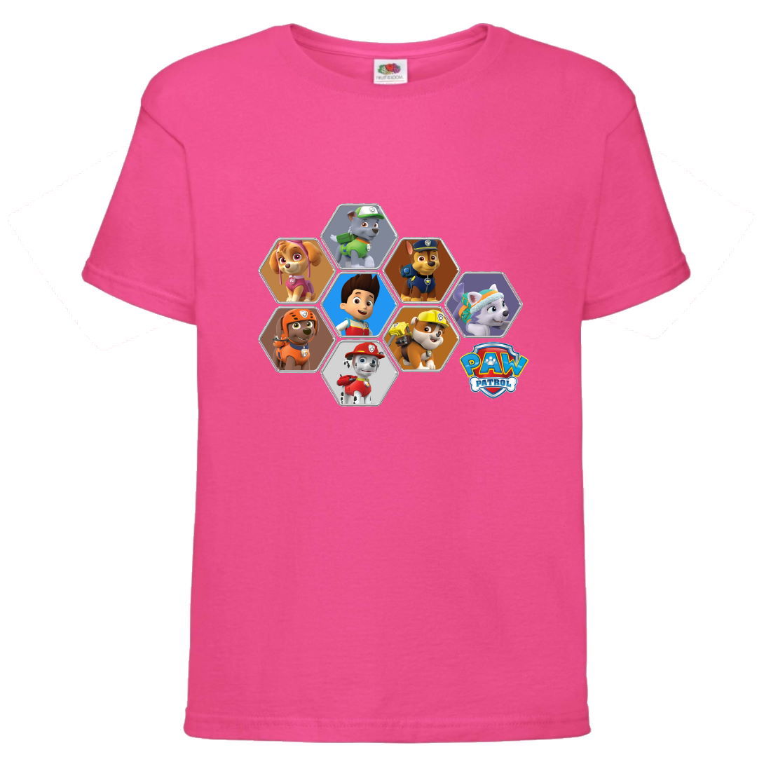

Футболка детская Щенячий патруль (Paw Patrol) розовая (puppies-6-pink) размер 116 см
