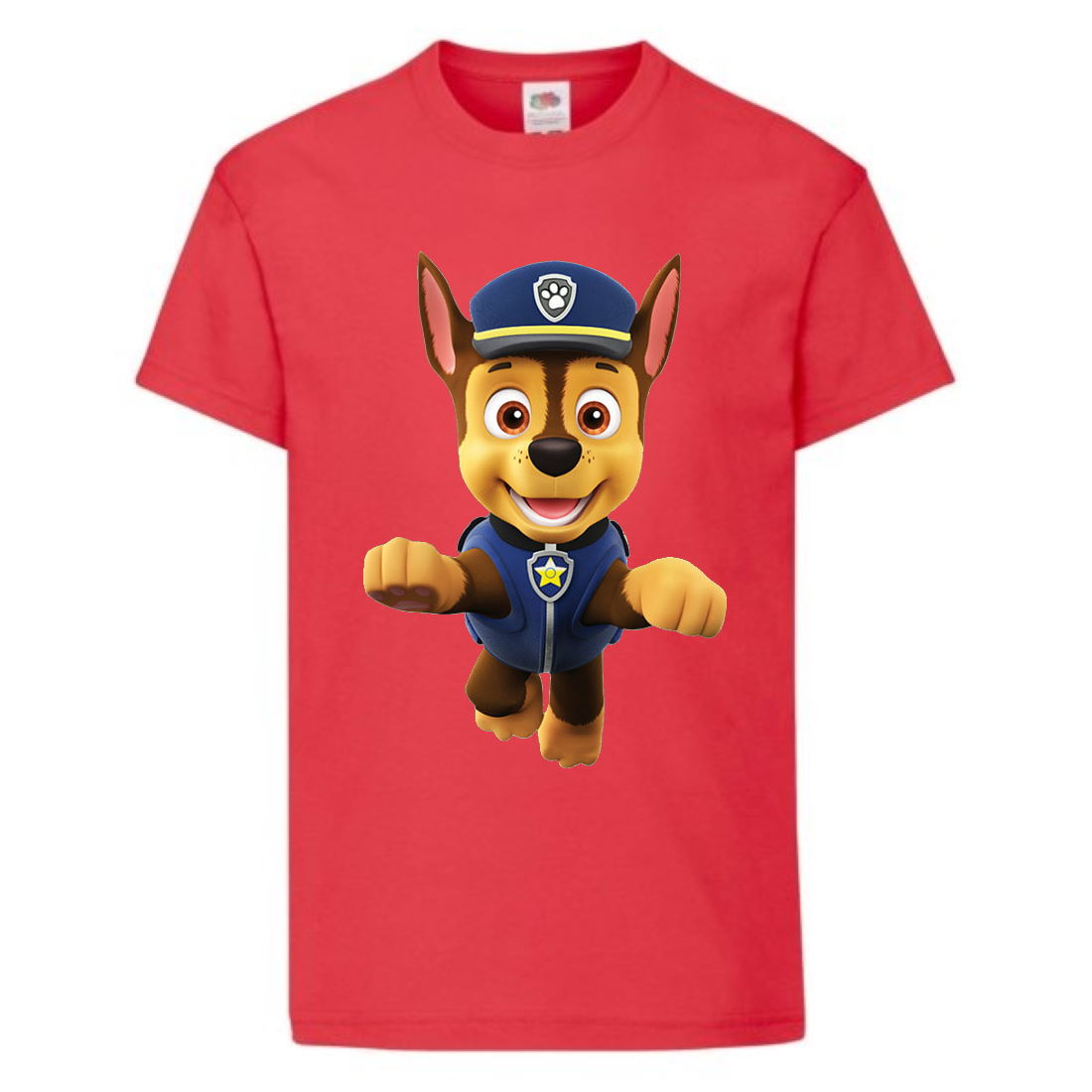 

Футболка детская Щенячий патруль (Paw Patrol) красная (racer-2-red) размер 128 см