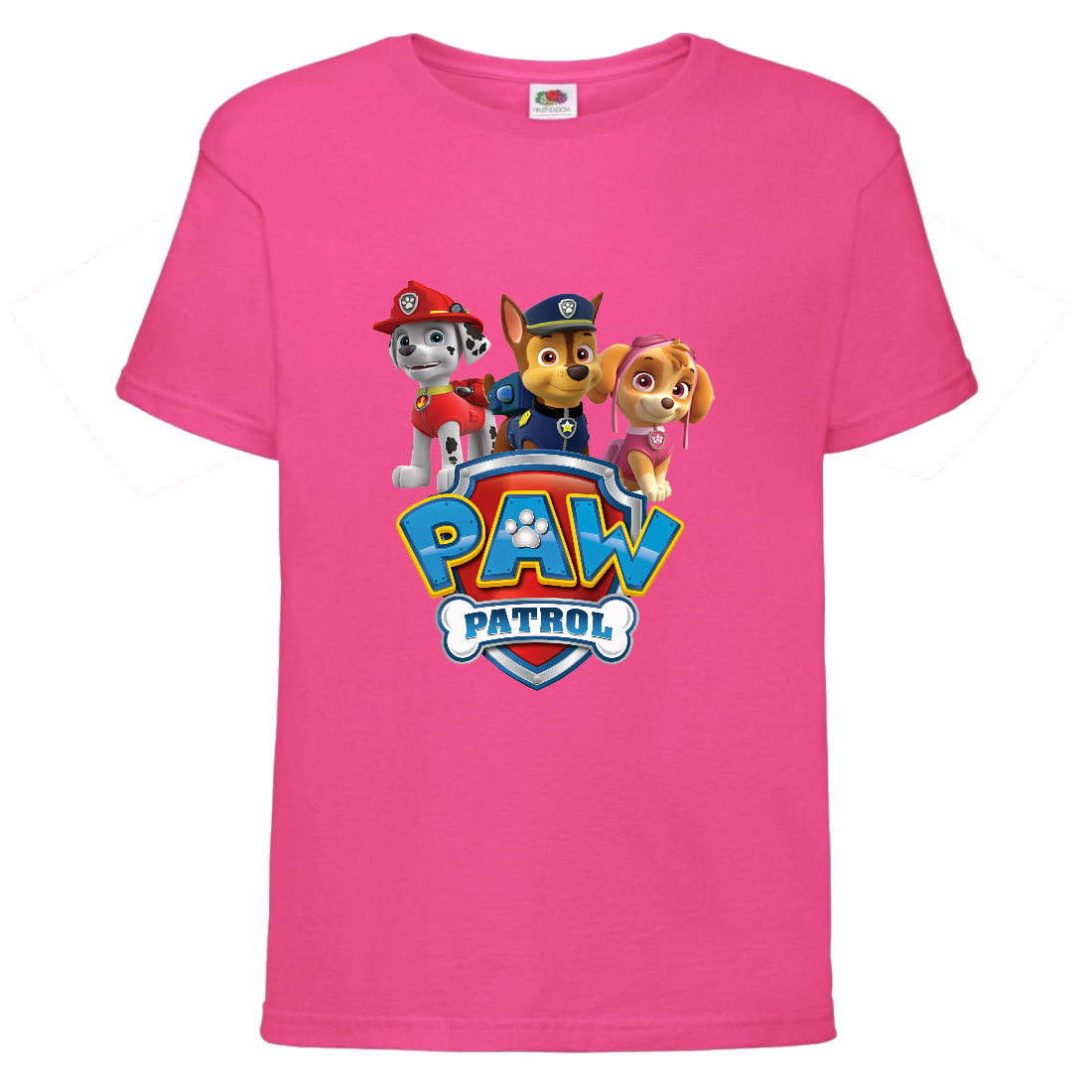 

Футболка детская Щенячий патруль (Paw Patrol) розовая (puppies-5-pink) размер 128 см