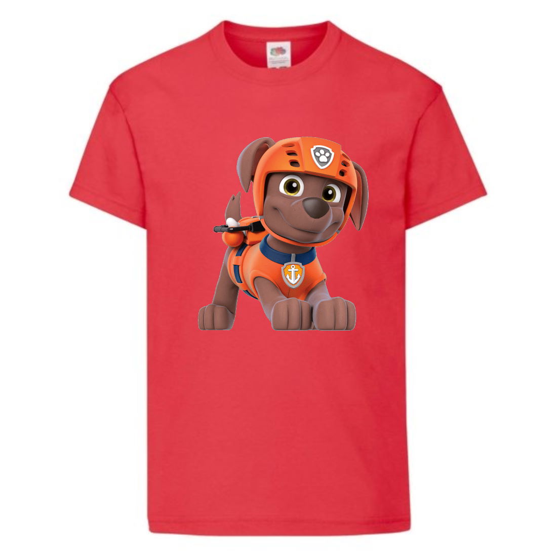 

Футболка детская Щенячий патруль (Paw Patrol) красная (zuma-red) размер 116 см