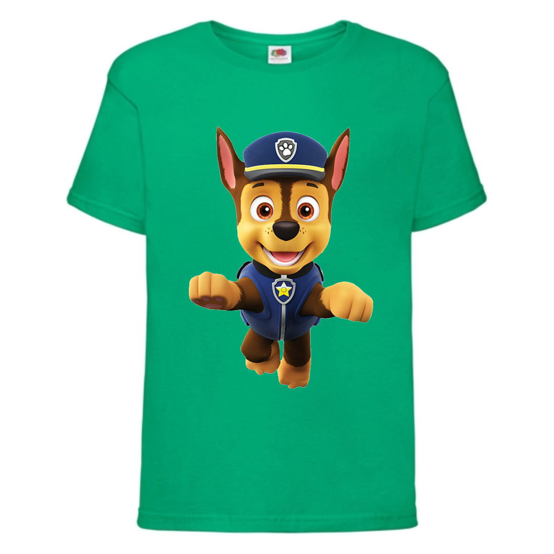 

Футболка детская Щенячий патруль (Paw Patrol) зеленая (racer-2-green) размер 128 см