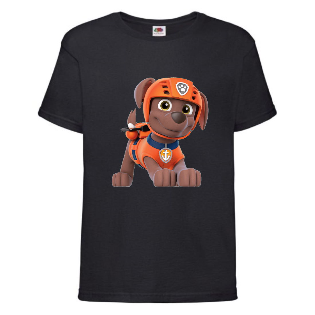

Футболка детская Щенячий патруль (Paw Patrol) черная (zuma-black) размер 116 см