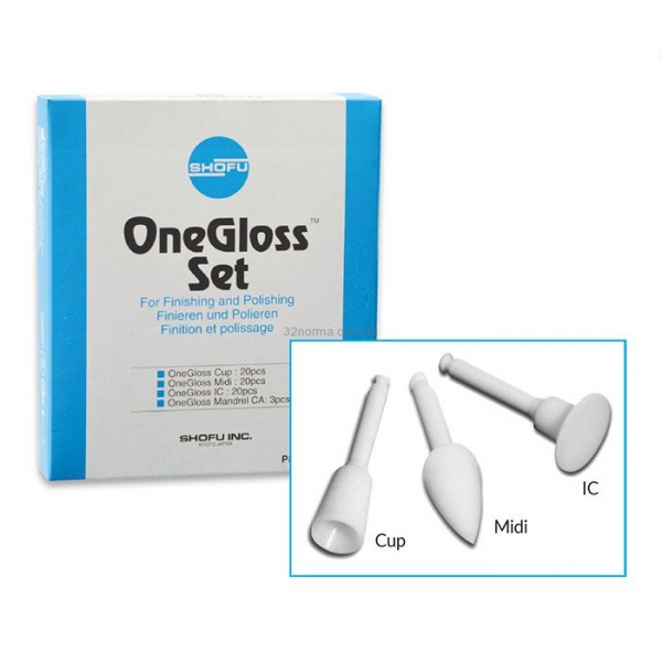 

Силиконовые полировочные головки Shofu One Gloss Set, 60 шт 60 шт