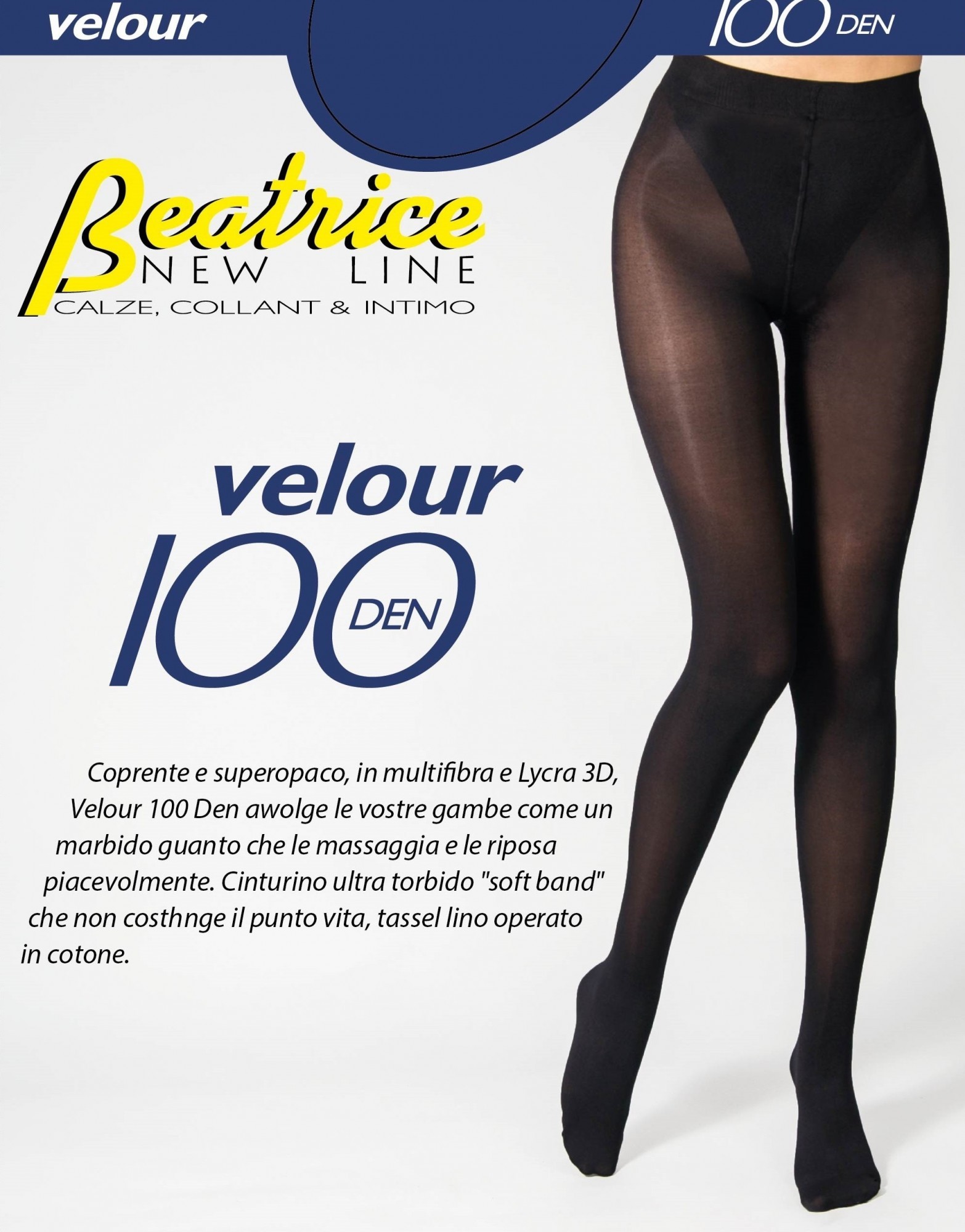 

Колготки из микрофибры Beatrice VELOUR100den nero 4XL