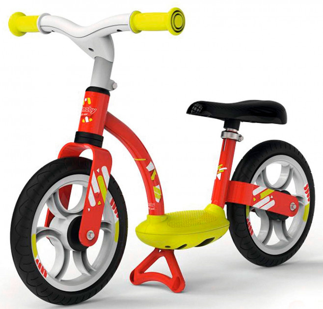 

Беговел Smoby NEW металлический с подножкой 770122 с 2-х лет Красный